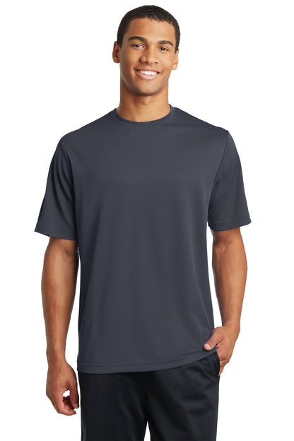 Unisex PosiCharge RacerMesh Tee - Graphite Gray