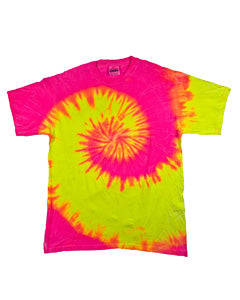 Youth 100% Cotton T-Shirt - Fluorescent Swirl