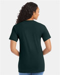 Hanes 5280 Deep Forest — on model back