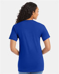 Hanes 5280 Deep Royal — on model back