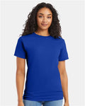 Hanes 5280 Deep Royal — on model front