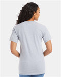 Hanes 5280 Light Steel — on model back