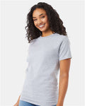 Hanes 5280 Light Steel — on model side