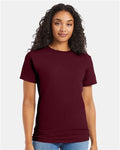Hanes 5280 Maroon — on model front