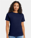 Hanes 5280 Navy — on model front