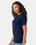 Hanes 5280 Navy — on model side