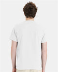 Hanes 5280 White — on model back