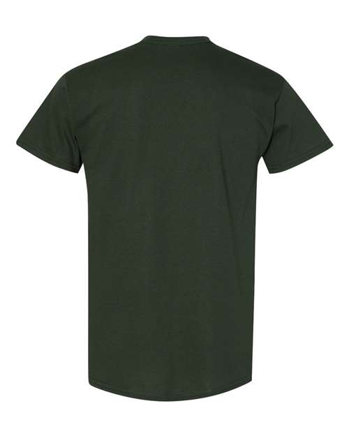 Gildan 5000 Forest Green — back
