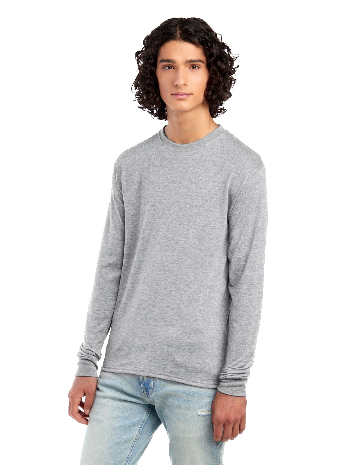 Unisex DRI-POWER® SPORT Long-Sleeve T-Shirt - Athletic Heather