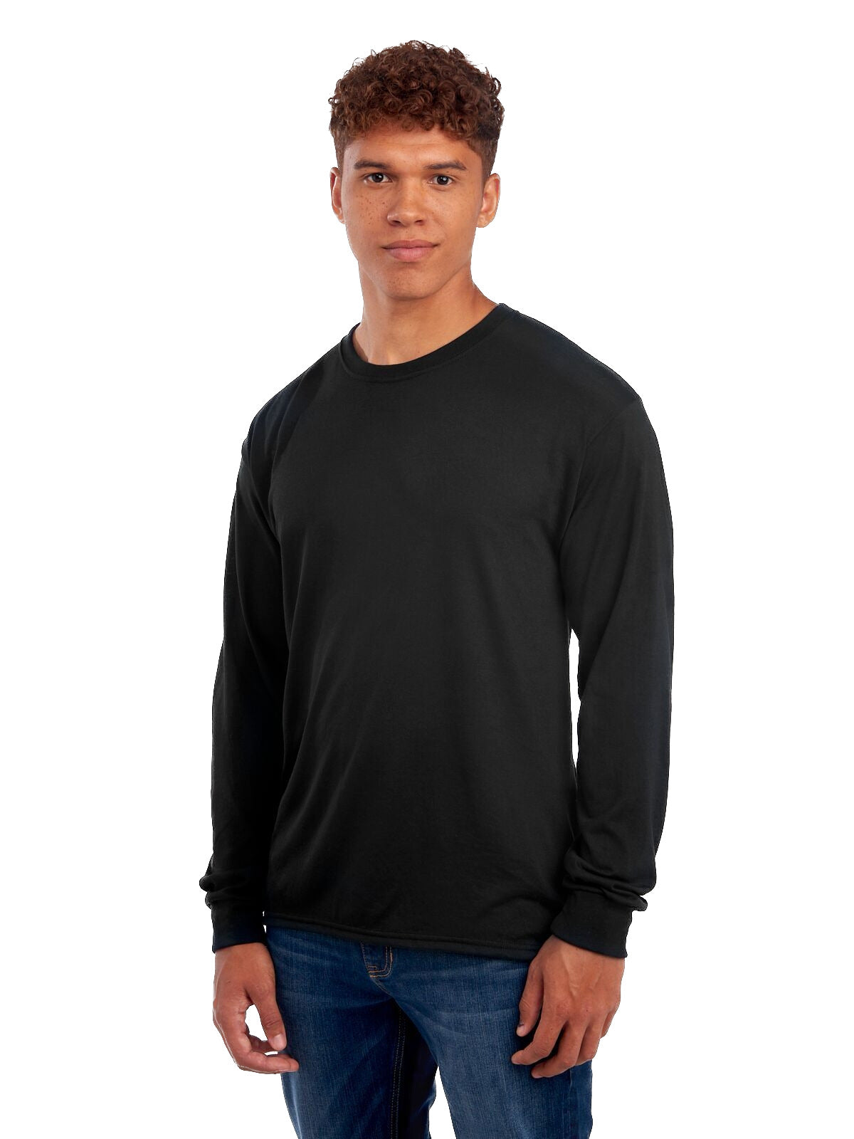 Unisex DRI-POWER® SPORT Long-Sleeve T-Shirt - Black