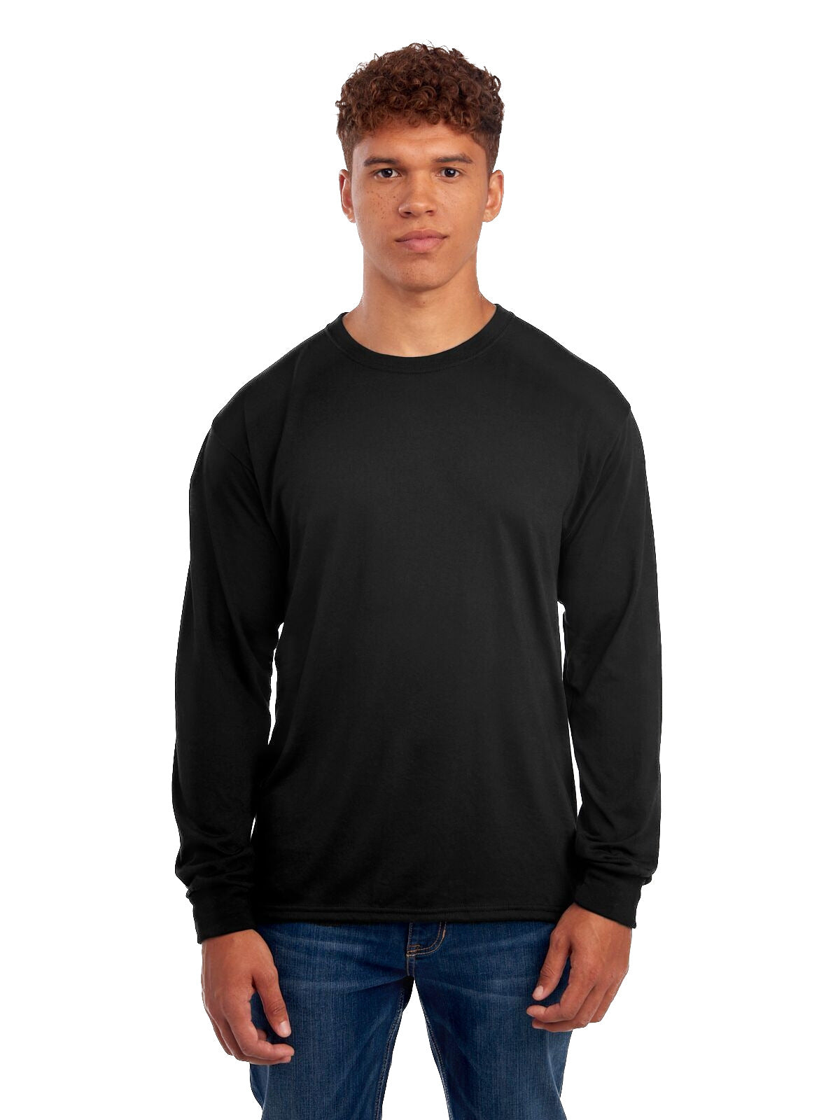 Unisex DRI-POWER® SPORT Long-Sleeve T-Shirt - Black