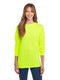 Jerzees 21ML - Unisex DRI-POWER® SPORT Long-Sleeve T-Shirt - High Viz Safety Green