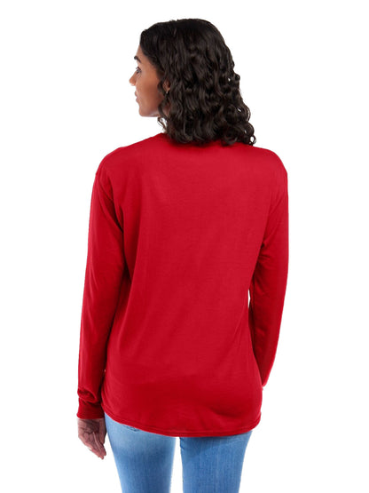 Unisex DRI-POWER® SPORT Long-Sleeve T-Shirt - True Red