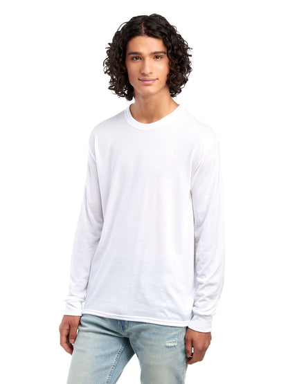 Unisex DRI-POWER® SPORT Long-Sleeve T-Shirt - White