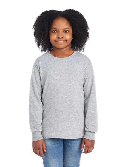 Youth DRI-POWER® ACTIVE Long-Sleeve T-Shirt - Athletic Heather