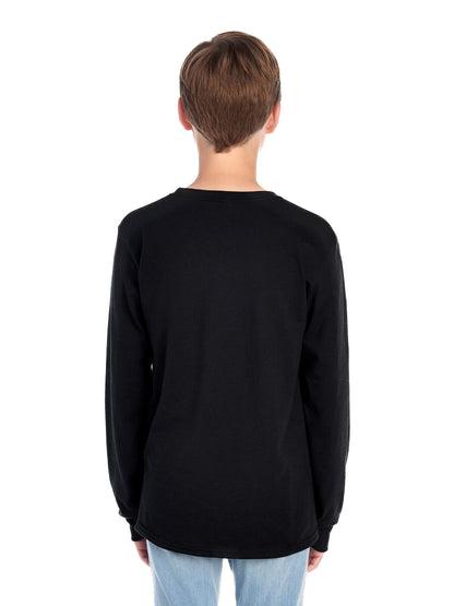 Youth DRI-POWER® ACTIVE Long-Sleeve T-Shirt - Black