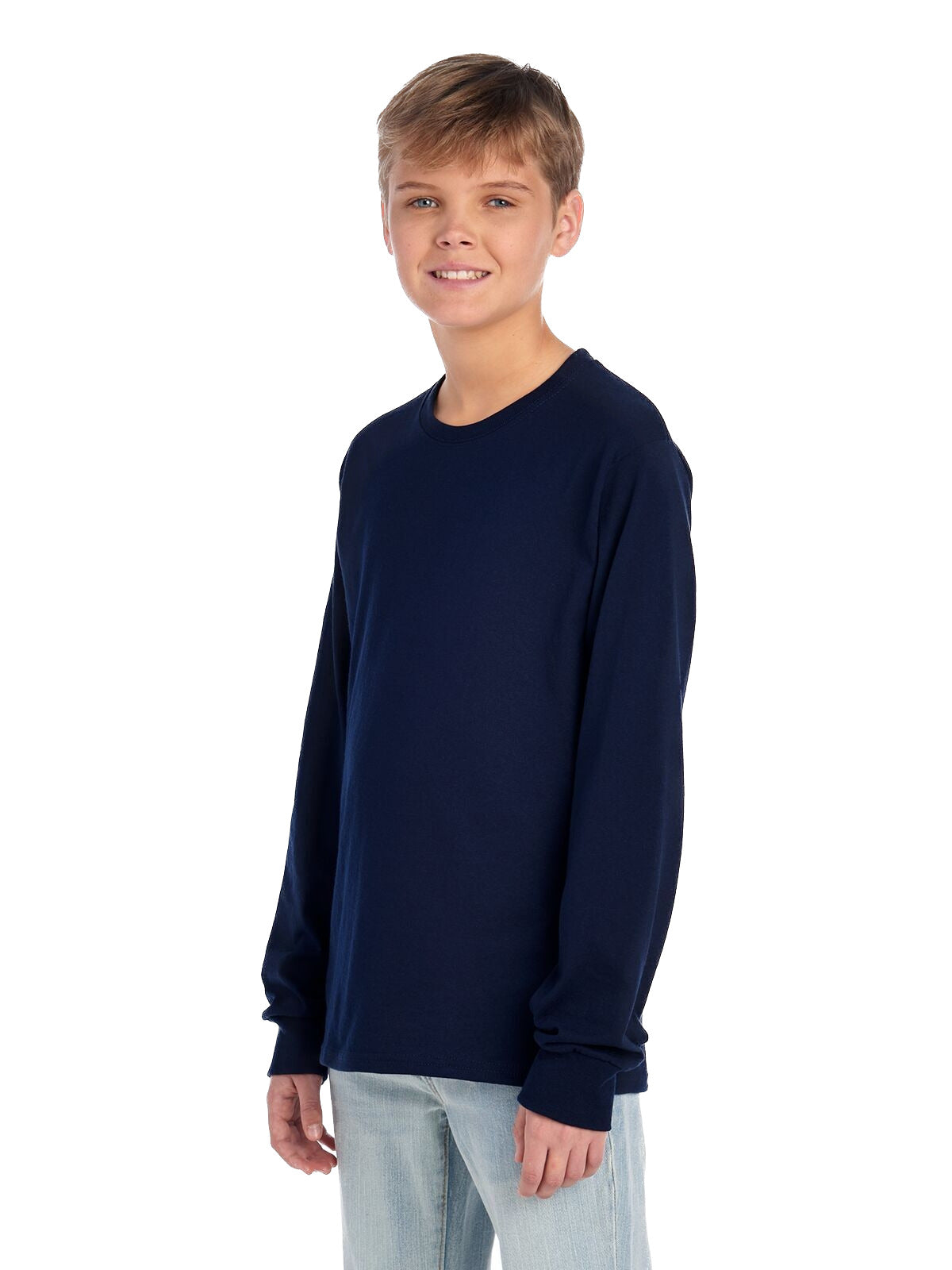 Youth DRI-POWER® ACTIVE Long-Sleeve T-Shirt - J Navy