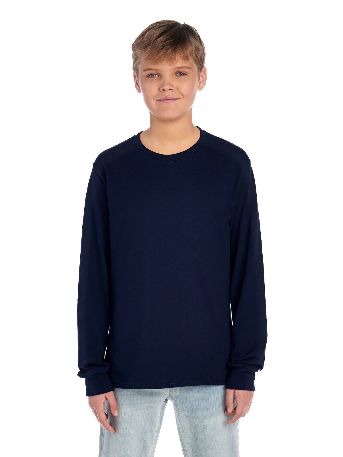 Youth DRI-POWER® ACTIVE Long-Sleeve T-Shirt - J Navy