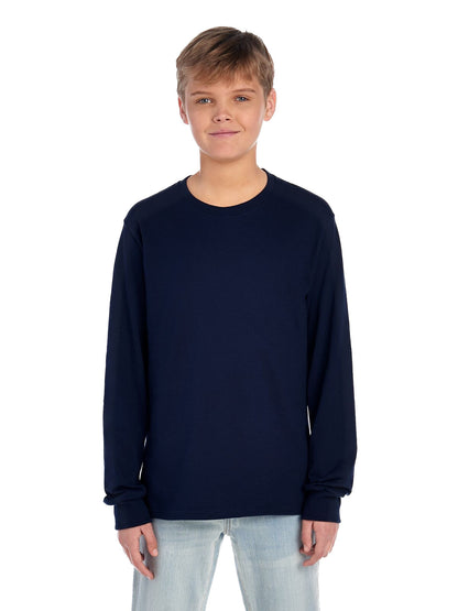 Youth DRI-POWER® ACTIVE Long-Sleeve T-Shirt - J Navy