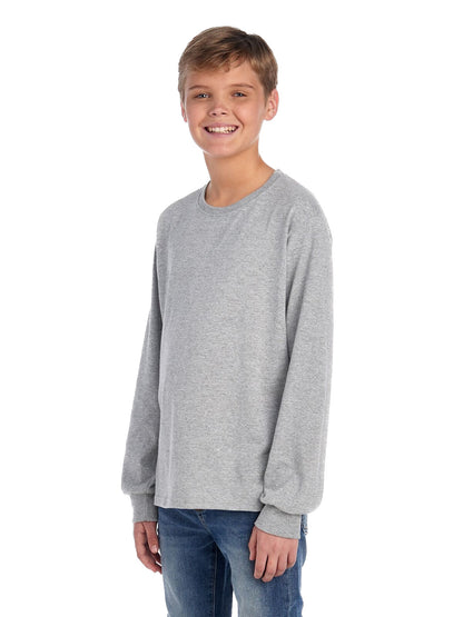 Youth DRI-POWER® ACTIVE Long-Sleeve T-Shirt - Oxford