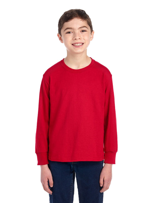 Youth DRI-POWER® ACTIVE Long-Sleeve T-Shirt - True Red