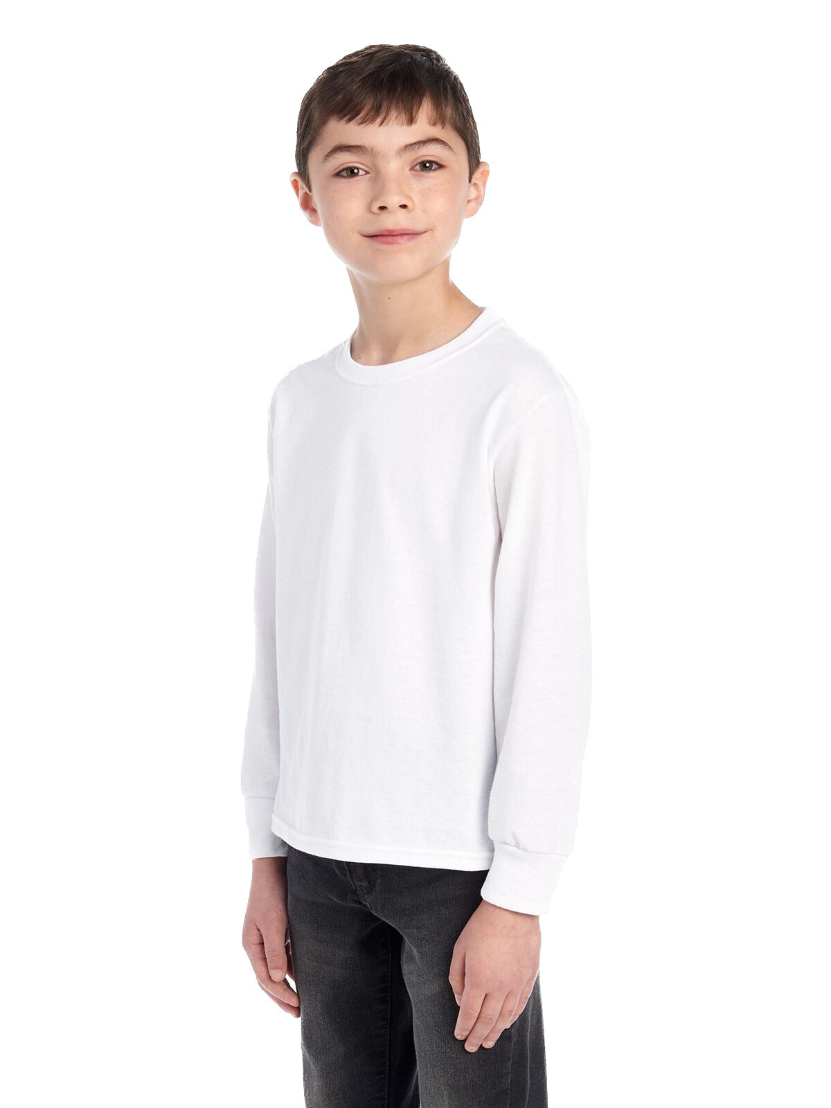 Youth DRI-POWER® ACTIVE Long-Sleeve T-Shirt - White