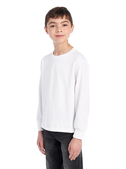 Youth DRI-POWER® ACTIVE Long-Sleeve T-Shirt - White