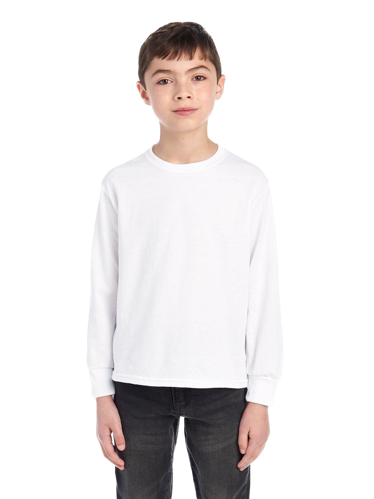 Youth DRI-POWER® ACTIVE Long-Sleeve T-Shirt - White