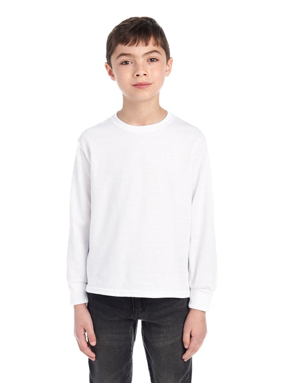 Youth DRI-POWER® ACTIVE Long-Sleeve T-Shirt - White
