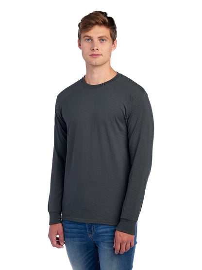Unisex DRI-POWER® ACTIVE Long-Sleeve T-Shirt - Charcoal Gray