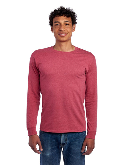 Unisex DRI-POWER® ACTIVE Long-Sleeve T-Shirt - Vintage Heather Red