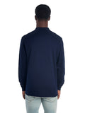 Unisex SpotShield™ Long-Sleeve Jersey Polo - J Navy