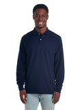 Unisex SpotShield™ Long-Sleeve Jersey Polo - J Navy