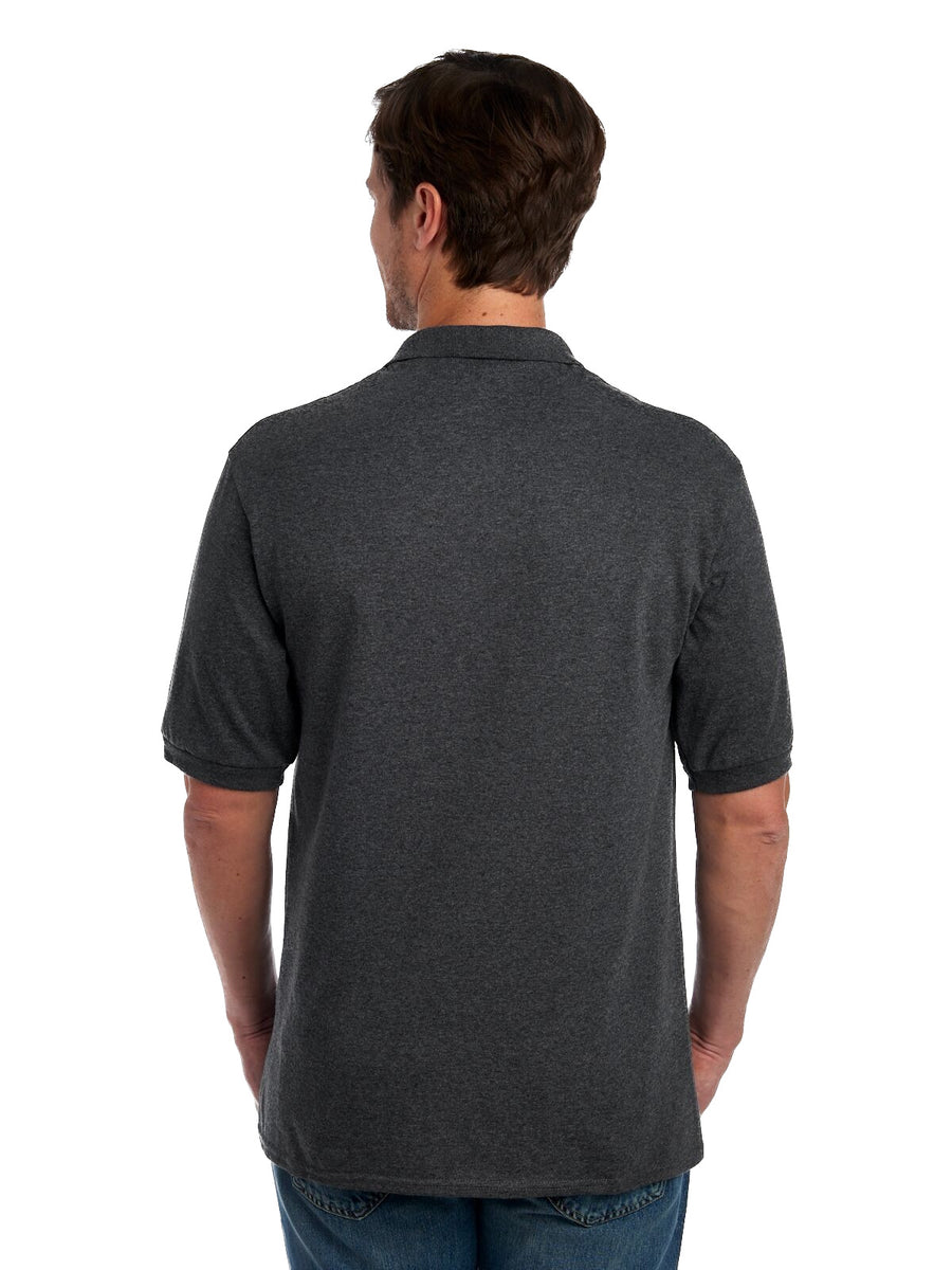 Unisex SpotShield™ Jersey Polo - Black Heather