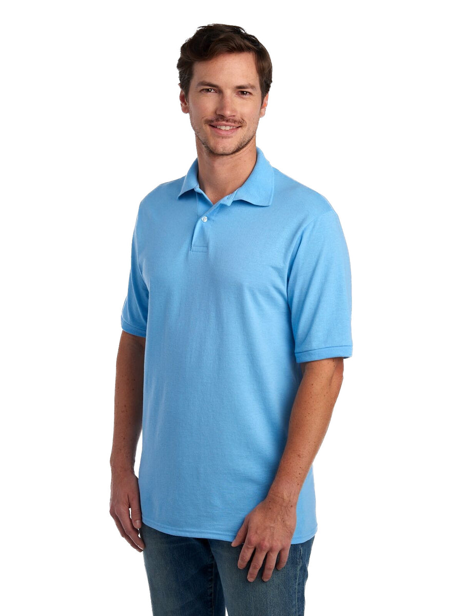 Unisex SpotShield™ Jersey Polo - Light Blue