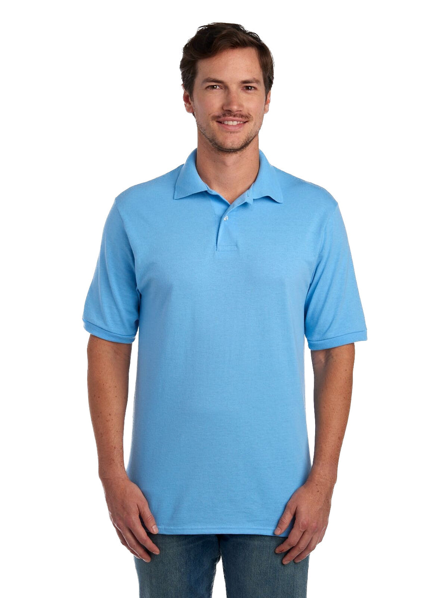 Unisex SpotShield™ Jersey Polo - Light Blue