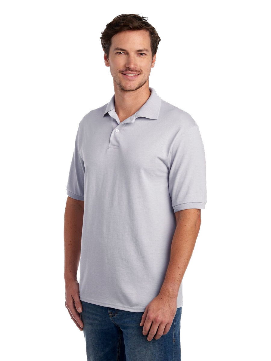 Unisex SpotShield™ Jersey Polo - Silver