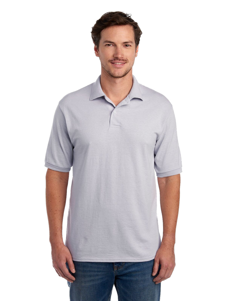 Unisex SpotShield™ Jersey Polo - Silver