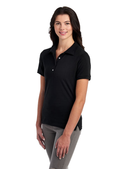 Women's SpotShield��� Jersey Polo - Black