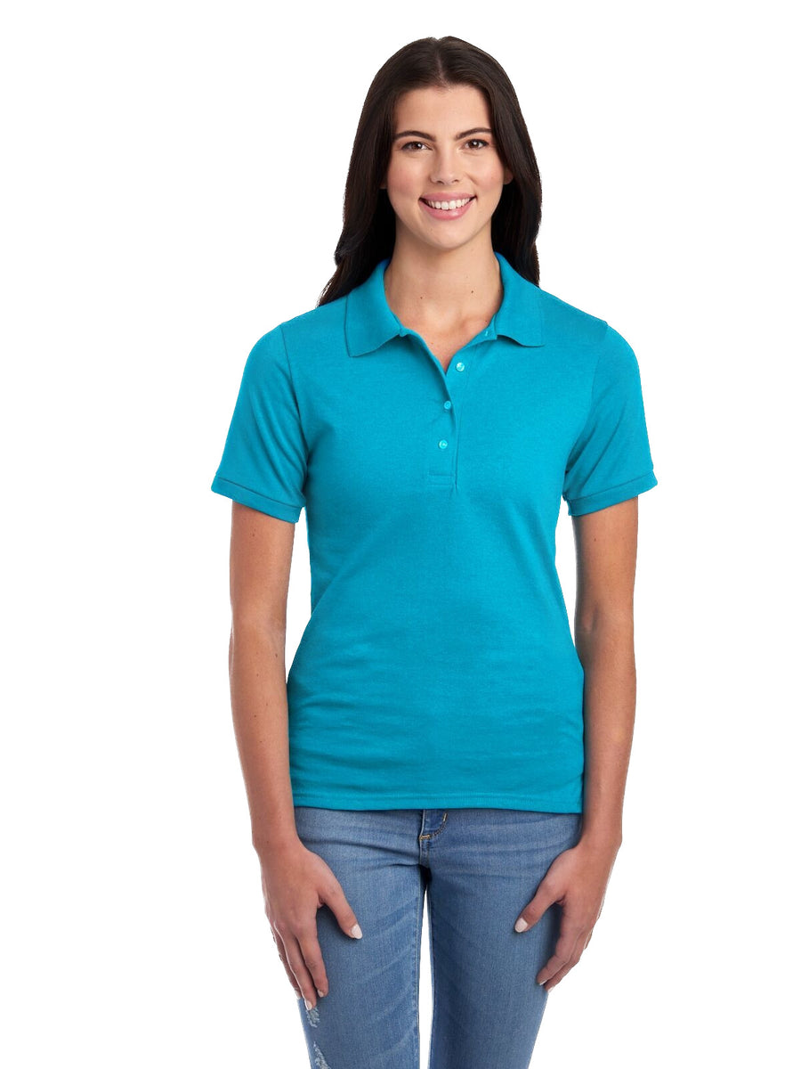 Women's SpotShield��� Jersey Polo - California Blue