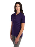 Women's SpotShield��� Jersey Polo - Deep Purple