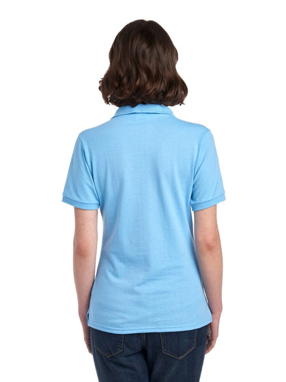 Women's SpotShield��� Jersey Polo - Light Blue