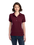 Women's SpotShield��� Jersey Polo - Maroon