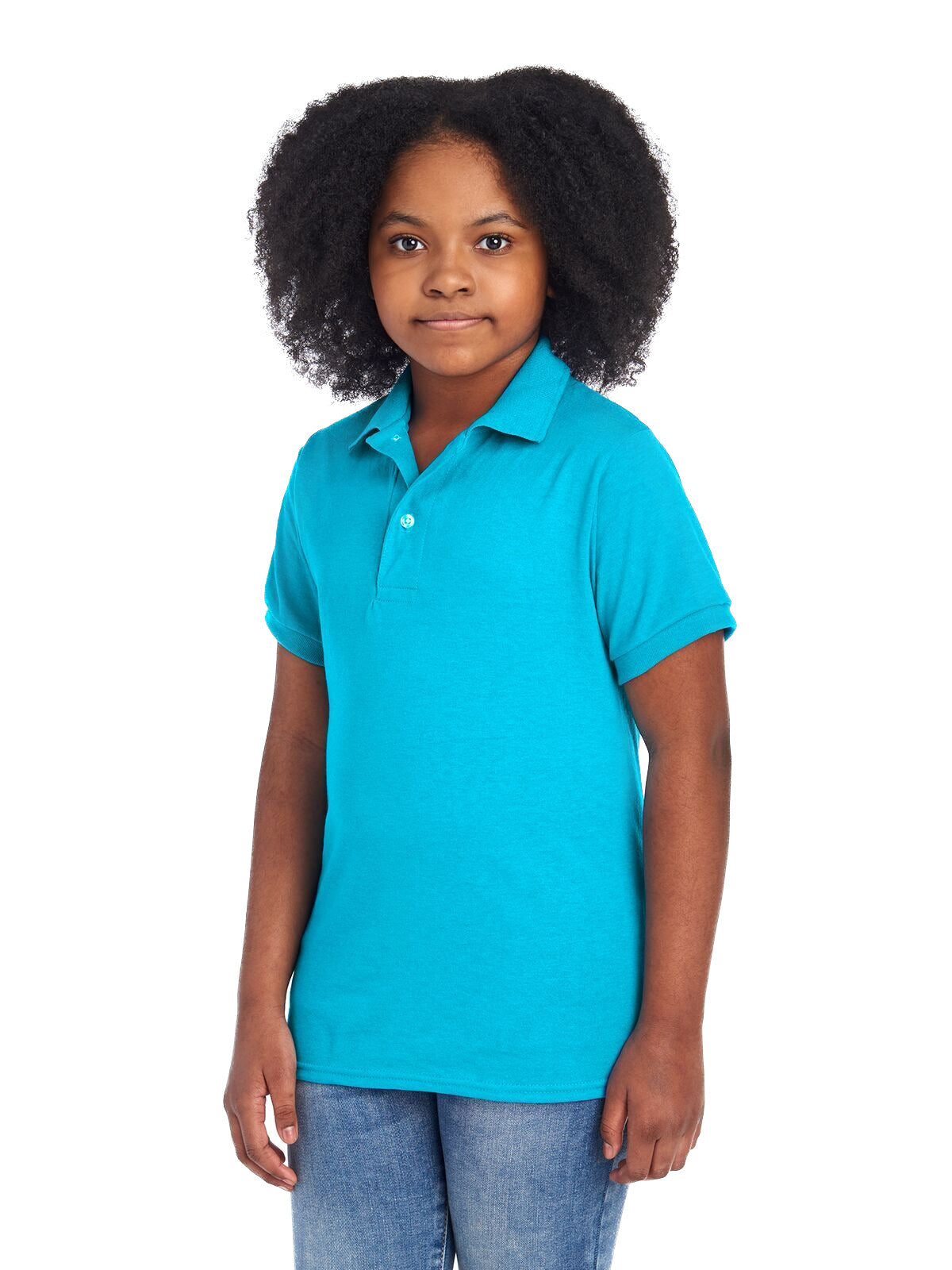 Youth SpotShield™ Jersey Polo - California Blue