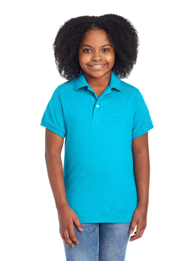 Youth SpotShield™ Jersey Polo - California Blue