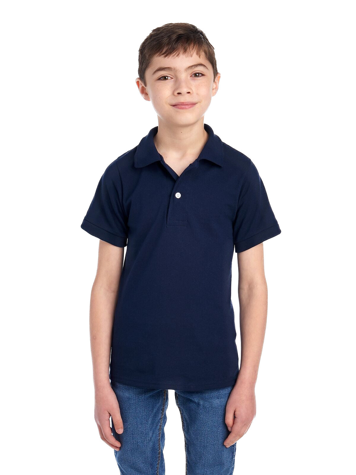 Youth SpotShield™ Jersey Polo - J Navy