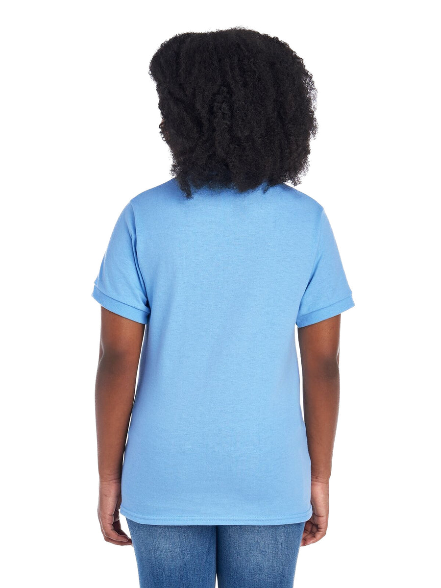 Youth SpotShield™ Jersey Polo - Light Blue