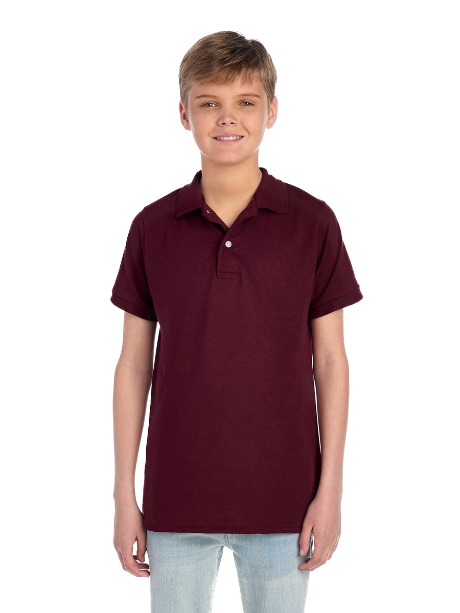 Youth SpotShield™ Jersey Polo - Maroon