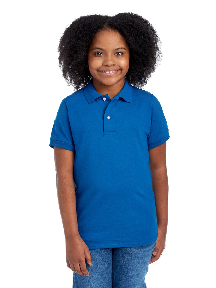 Youth SpotShield™ Jersey Polo - Royal