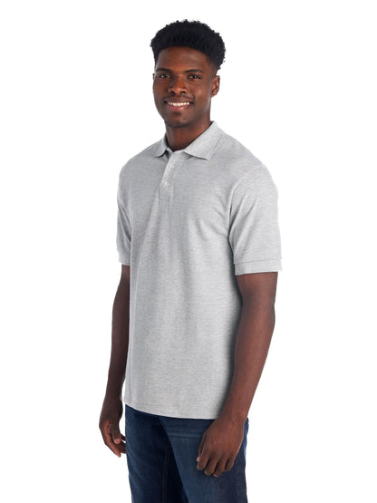 Unisex Premium 100% Ringspun Cotton Piqué Polo - Athletic Heather